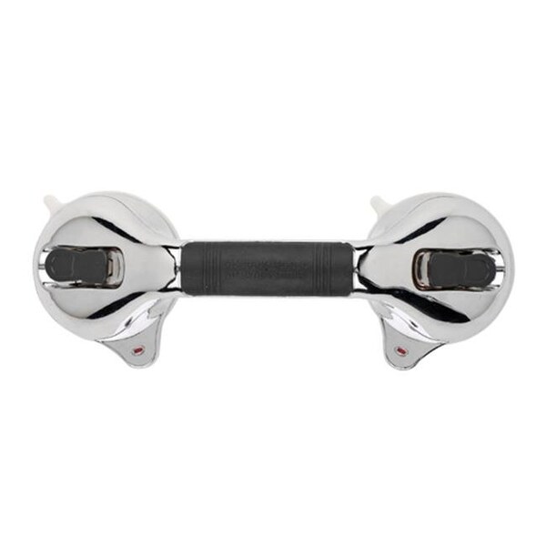 Mabis MABIS 521-1561-1912 HealthSmart Chrome Suction Cup Grab Bar with BactiX; 12" 521-1561-1912 - main